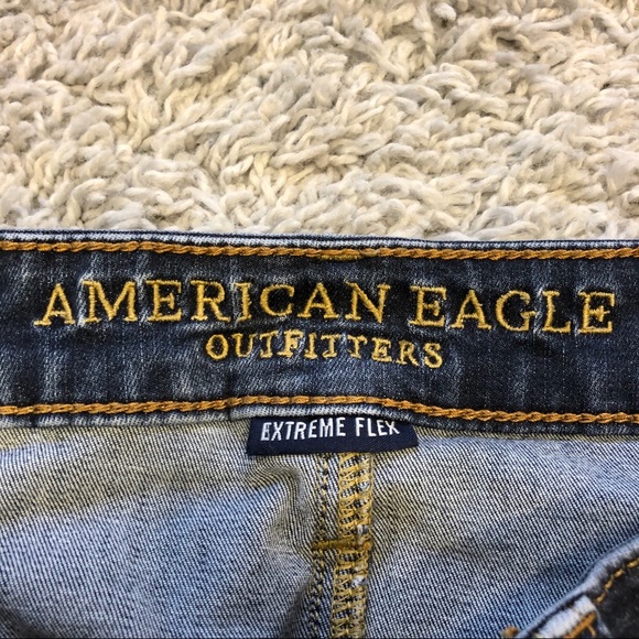 American Eagle Dark Wash Straight Jeans - Picture 2 of 5